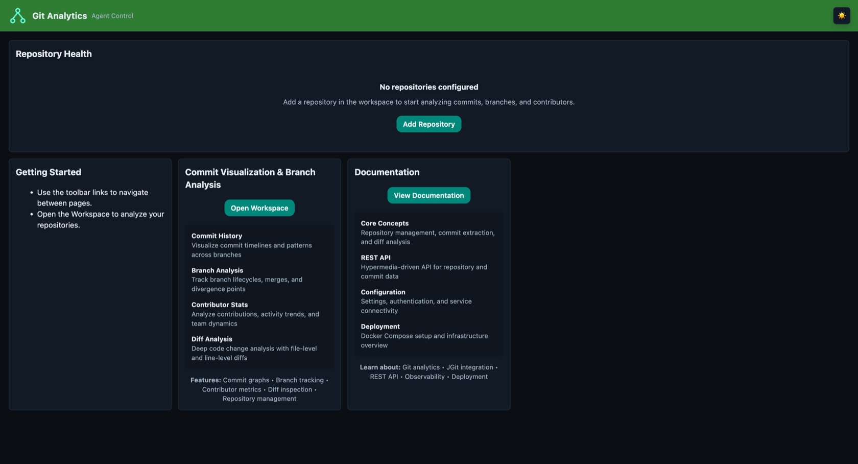 The Git Analytics web client
